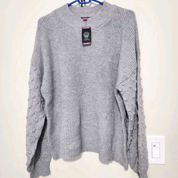 Vince Sweater For Women Size XXL Color Gray Ballon Sleeve  B3 - Picture 2 of 13